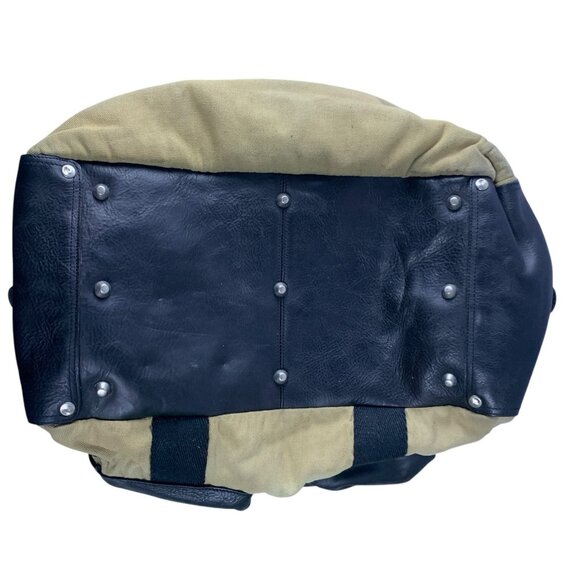 Will Leather Goods Canvas Leather Travel Duffle Bag Carry On Weekender - Picture 12 of 16